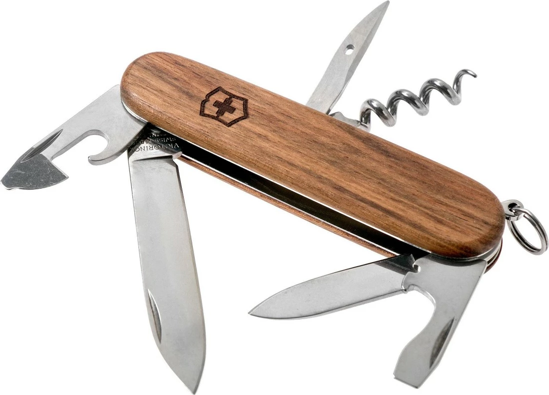Thikë xhepi Victorinox, Spartan Wood , 91mm, dru arre