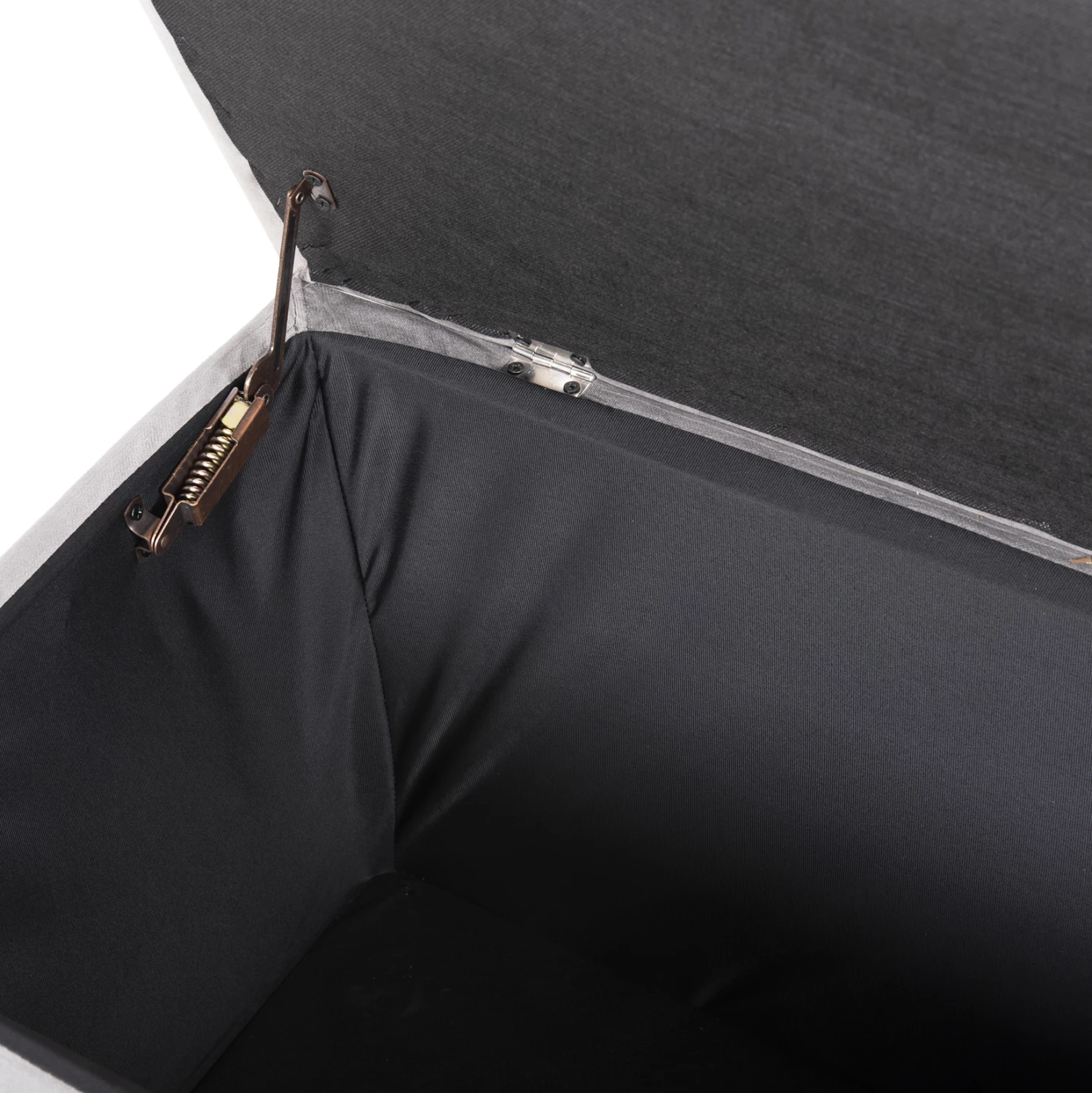 Karrige për bar me hapësirë ruajtjeje PUNK FH279.11, kadife gri, 90x50x50H cm