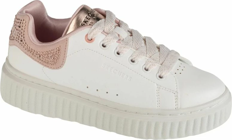 Këpucë lifestyle Skechers, të bardha
