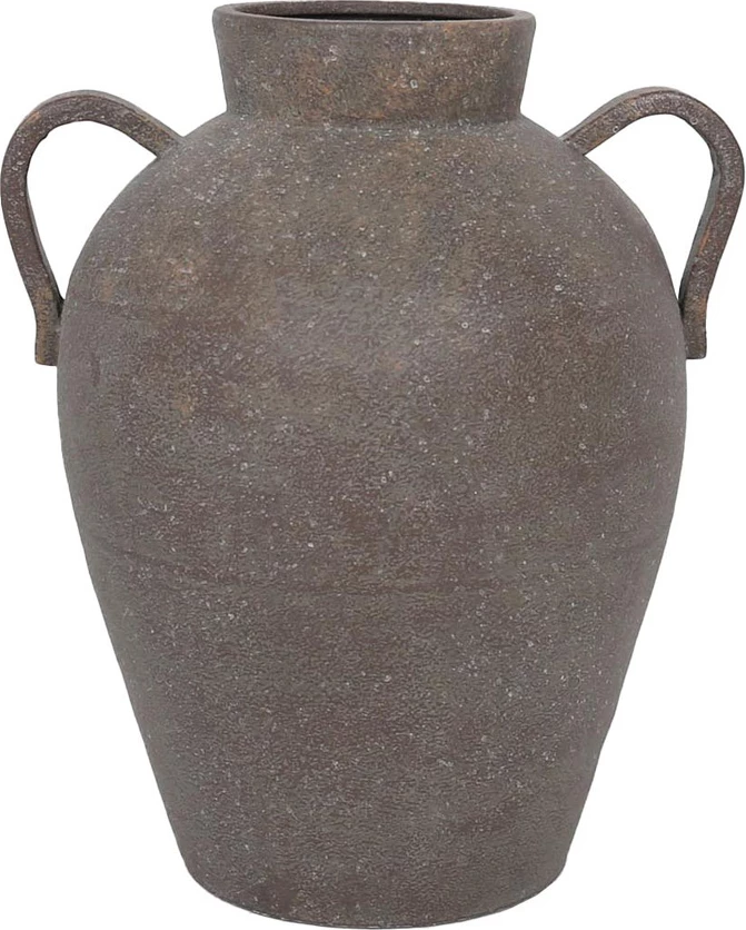 Vazo metalike Hydra, ngjyrë gri, 30x26x35cm