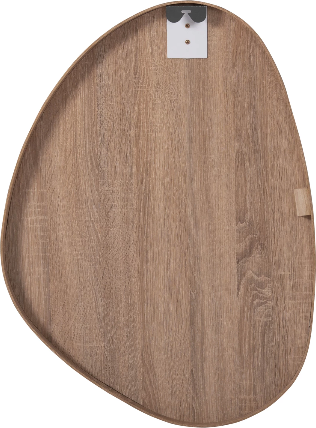 Pasqyrë muri e parregullt, kornizë MDF, ngjyrë druri natyral, FH4487.03, 60x80 cm.