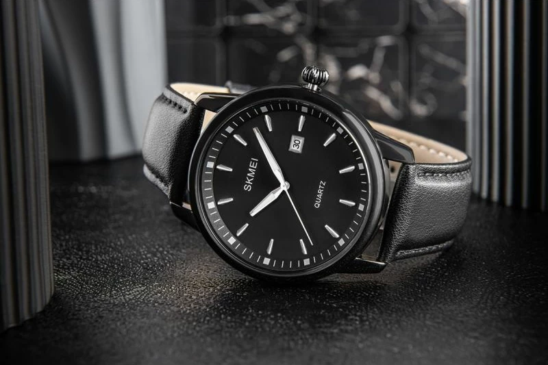 Orë dore për meshkuj Skmei, e zezë