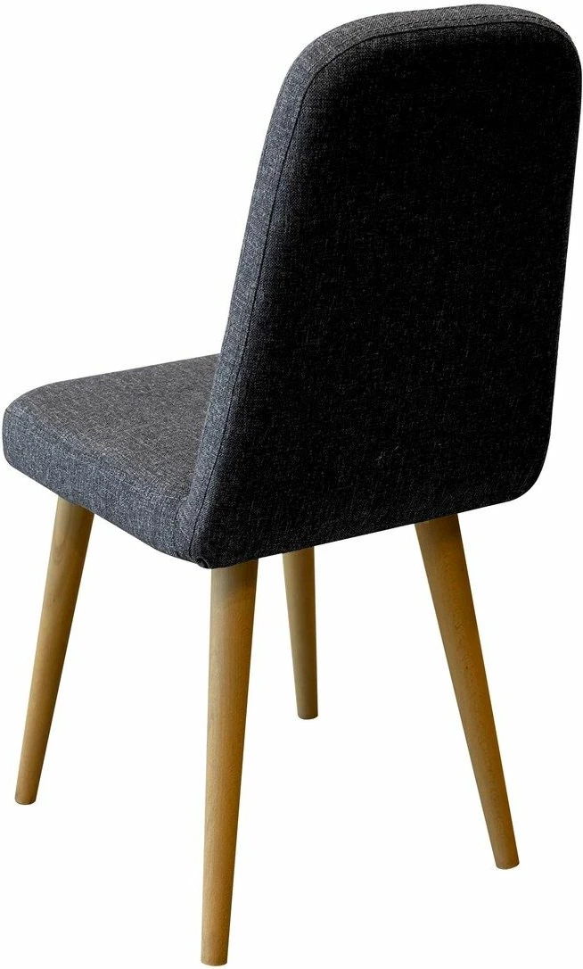 Tavolinë me karrige, set 6 pjesësh, ngjyrë lis dhe antracit, Vina Mini 03 1053