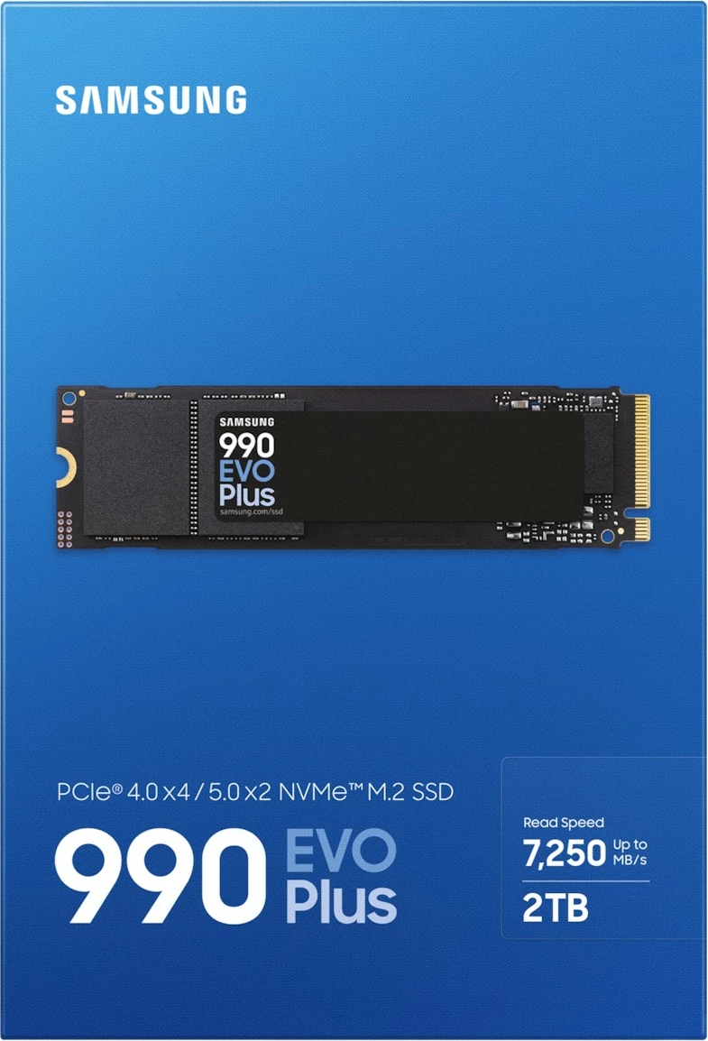 SSD Samsung 990 EVO Plus 2TB, M.2, 7150 MB/s