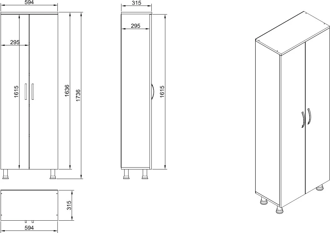Dollap banjoje Hanah Home, Arizona, 2 kapak, i bardhë