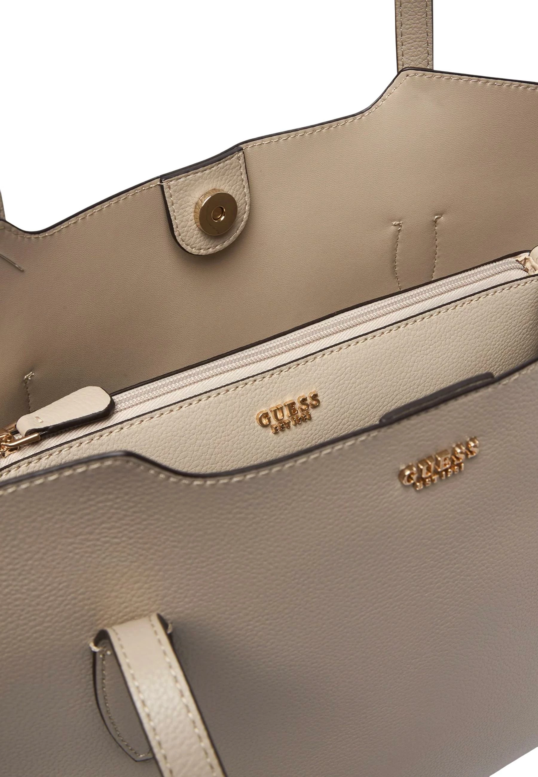 Çantë shopper Guess Lucci Girlfriend Sat HWBG97 35230 për femra, e artë