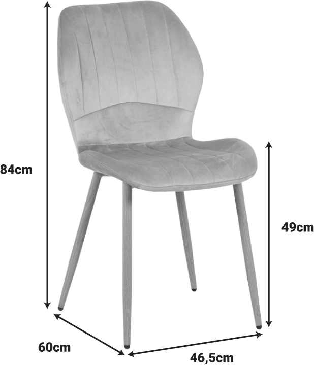 Tavolinë me karrige Jelour, ngjyrë e verdhë, tavolinë Orbital, e zezë, 120x76cm, set 5 copë