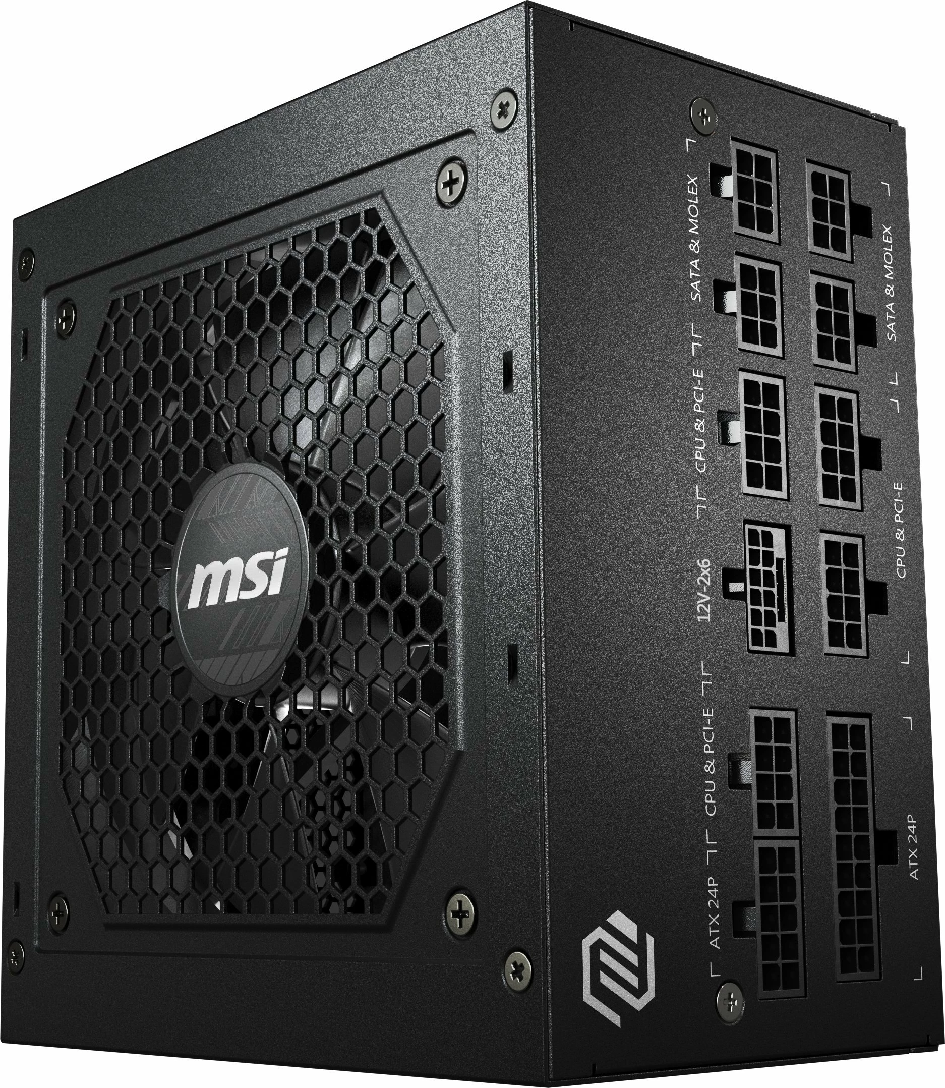 Furnizues rryme MSI MAG A750GL PCIE5 II 750W, 80 Plus Gold, ATX 3.1, modular i plotë, i zi