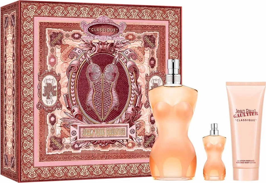 Set Eau de Toilette për femra Jean Paul Gaultier Classique 100ml + 6ml + balsam trupi 75ml