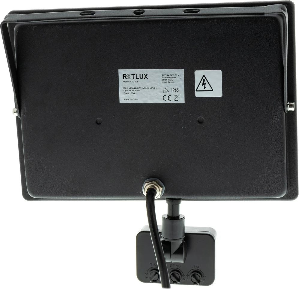 Reflektor me sensor Retlux RSL 248, LED 4000K, 50W
