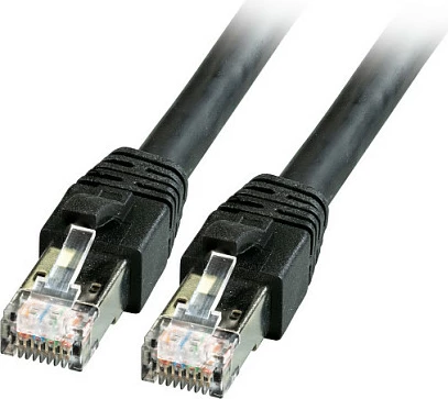 Kabllo rrjeti EFB Elektronik Cat8.1 RJ45 10m S/FTP LSZH, e zezë