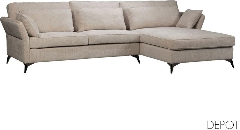 Kënd divani Parfait, këndi djathtë, ngjyrë bezhë Legacy 15, 307x185x92