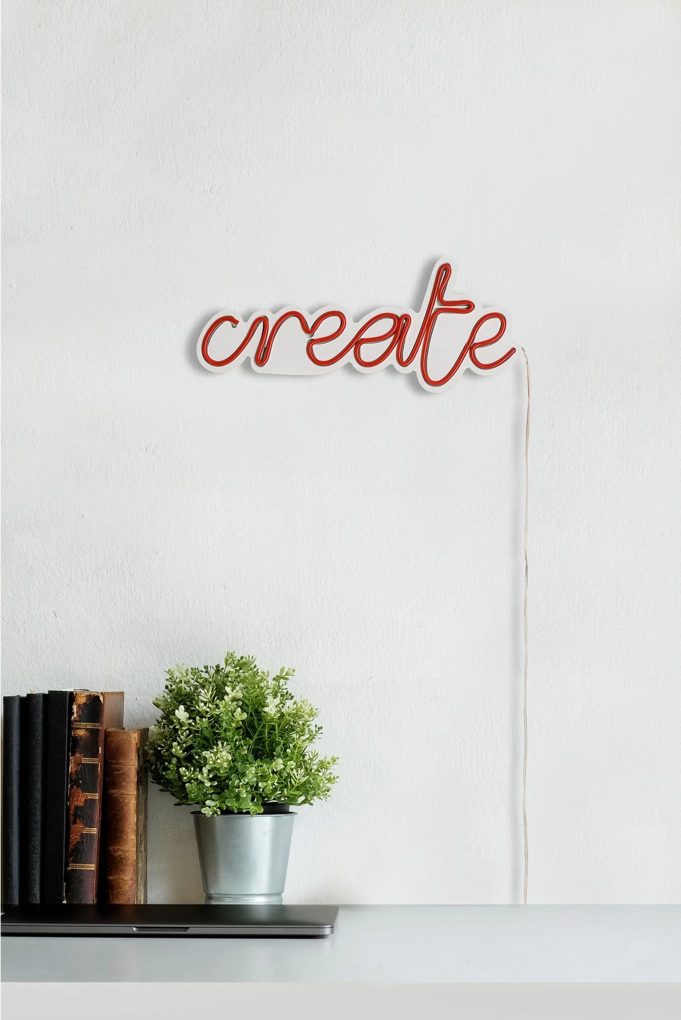 Dritë dekorative plastike LED, 'create', ngjyrë e kuqe