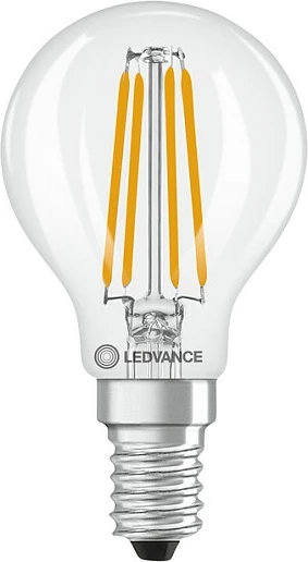 Llambë LED OSRAM Classic P40 Filament, E14, 3.4W, 2700K, e tejdukshme