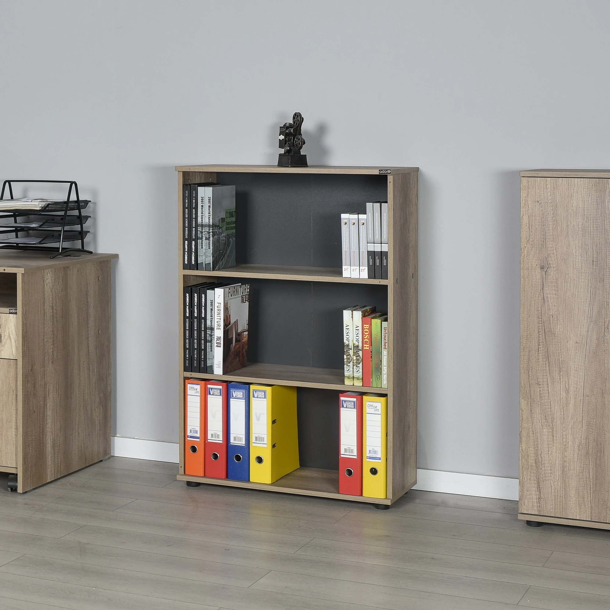 Raft librash Hanah Home, Rkt-330-Tt-1, ngjyrë arre e çelët