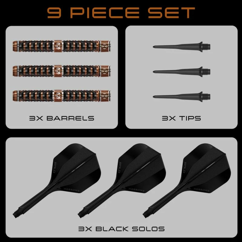Shigjeta softip Harrows Wolfram Trinity 97%, set 3 copë