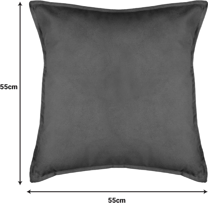 Jastëk dekorativ Derfon ngjyrë e hirtë e errët 55x55cm