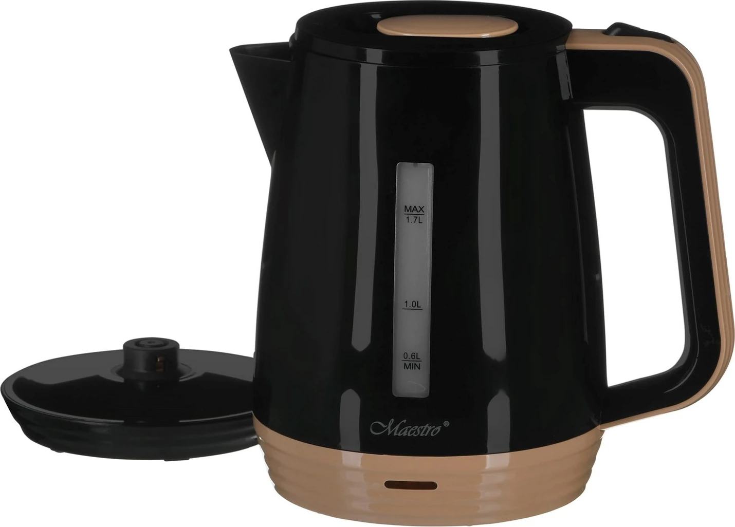 Ibrik elektrik Maestro MR-033, 1.7L, Plastikë, i zi