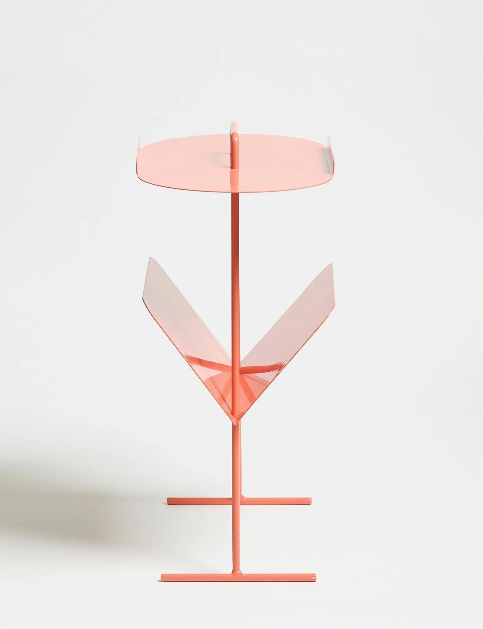 Tavolinë anësore Skye Decor, ngjyrë salmon