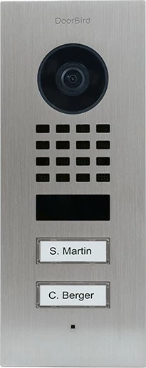 Stacion video dere DoorBird D1102V, 1080p, 150°, i zi, çelik inox