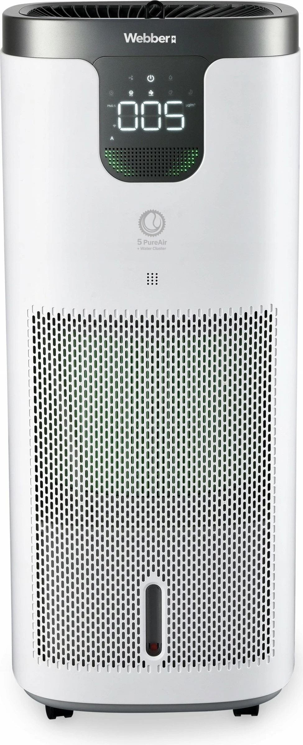 Pastrues ajri Webber APEH11003, HEPA H12, Wi‑Fi, UV‑C, jonizim, me lagështues 8 L, 350 m³/h, deri 120 m², i bardhë