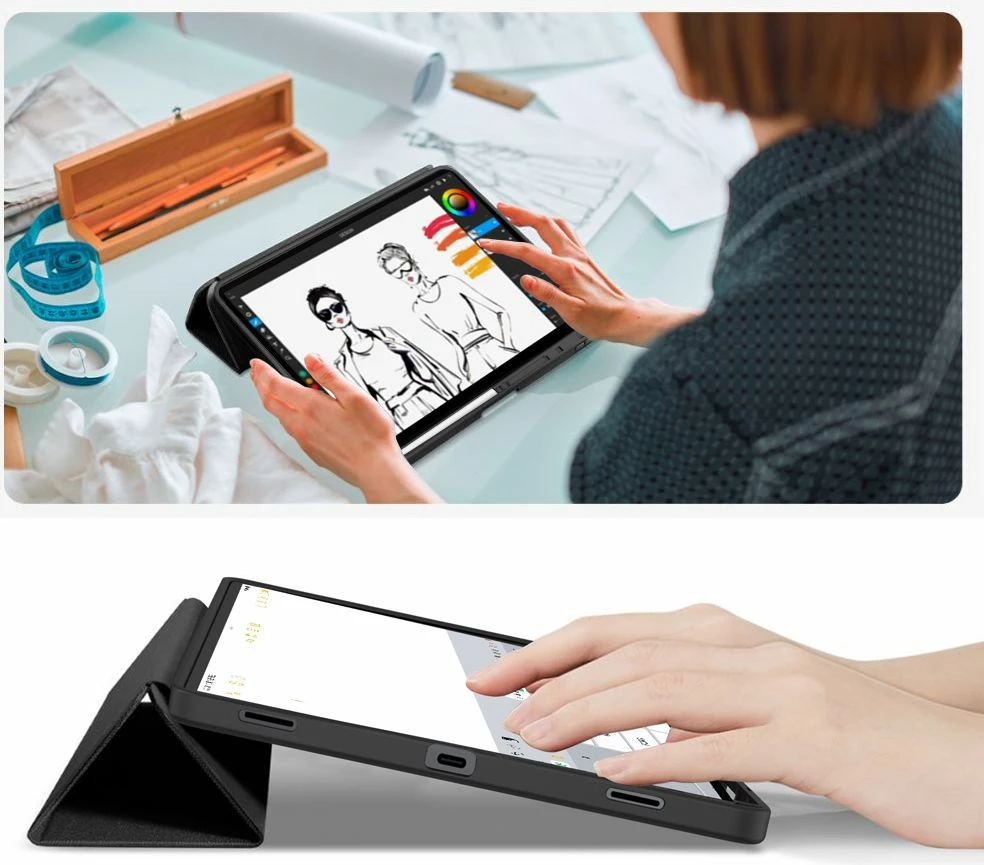 Mbështjellës për tablet Tech-Protect SmartCase Pen (SC) për Samsung Galaxy Tab S8 Ultra/S9 Ultra/S10 Ultra/S11 Ultra 14.6, i zi, 1 copë