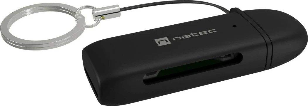 Lexues kartash USB-C, Natec Scarab C NCZ-2365, USB 3.2 Gen 1, SD/microSD deri 2TB, lexim i dyfishtë, OTG, e zezë
