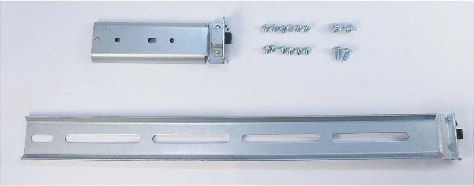 Set shina teleskopike Inter-Tech 18" për rack 1U, 455 mm, argjend