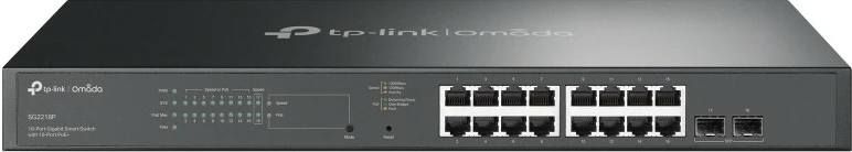 Switch TP-Link Omada 18-Port Gigabit, Managed, PoE+, Rack mounting