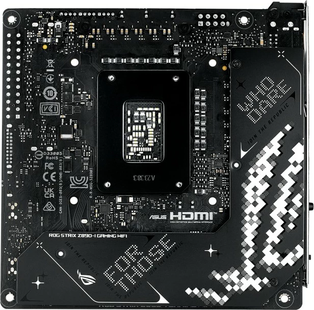 Pllakë amë ASUS ROG STRIX Z890-I GAMING WIFI, Intel, LGA 1851, DDR5, 96 GB