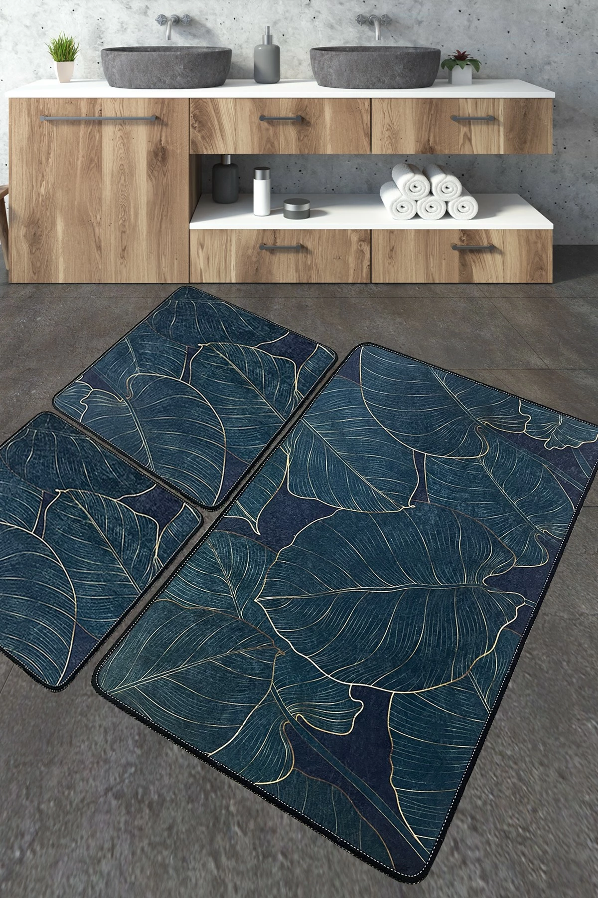 Set tapetash për banjo, 3 copë, Mijölnir, ngjyrë e gjelbër