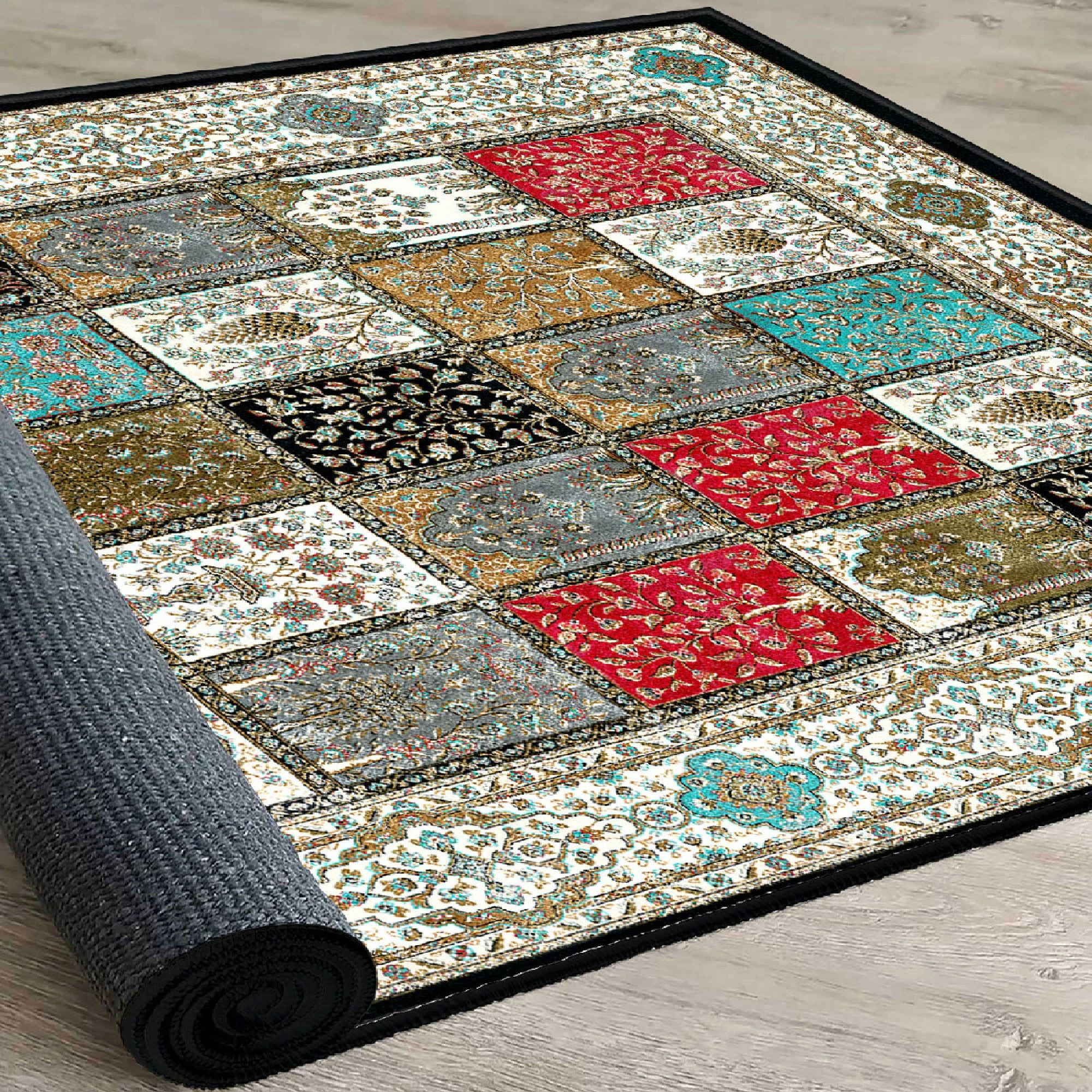 Qilim Velvet, shumëngjyrësh, 80x120cm, Conceptum Hypnose, Els1831