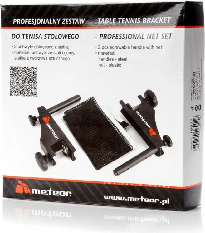 Rrjetë për pingpong Meteor, e zezë