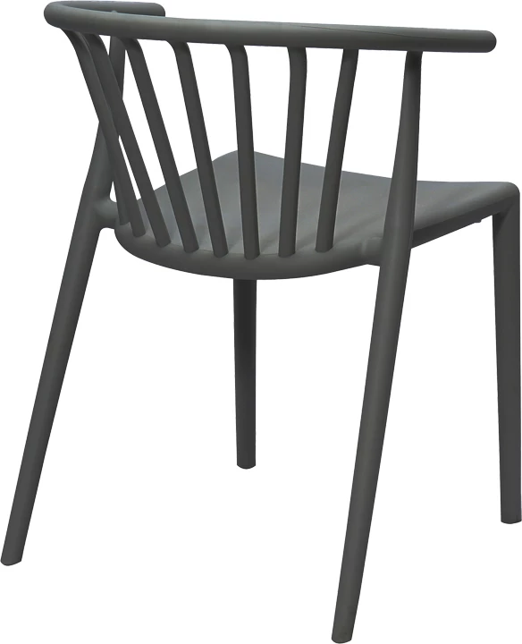 Karrige për kopsht, ngjyrë antracit, 55x53x73 cm