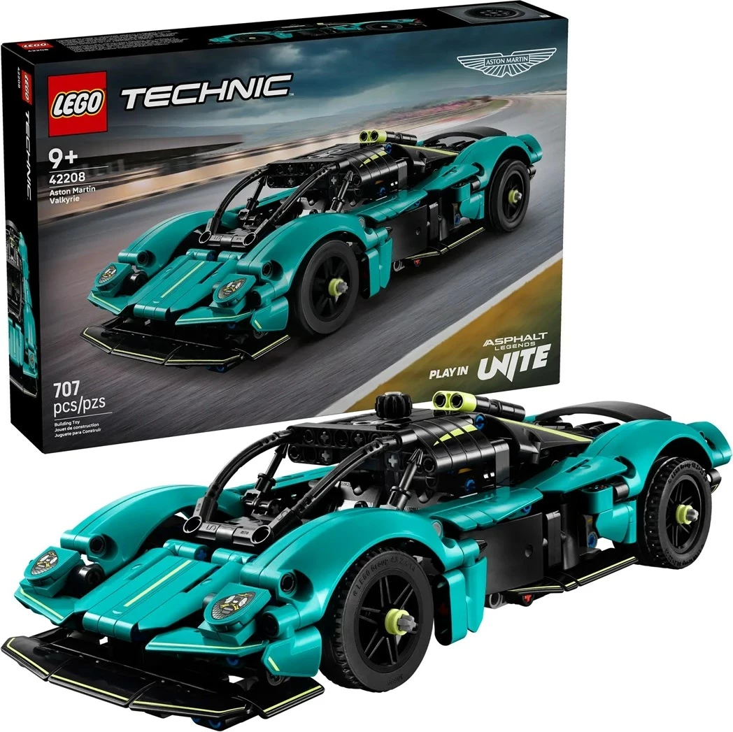 Set LEGO Technic Aston Martin Valkyrie 42208, 707 pjesë, për moshën 9+