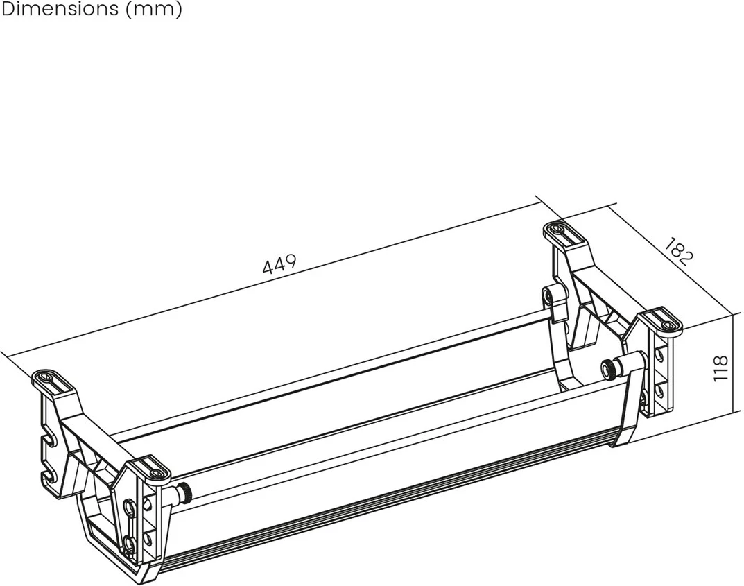 Organizues kabllosh nën tavolinë Maclean MC-106 B, i zi