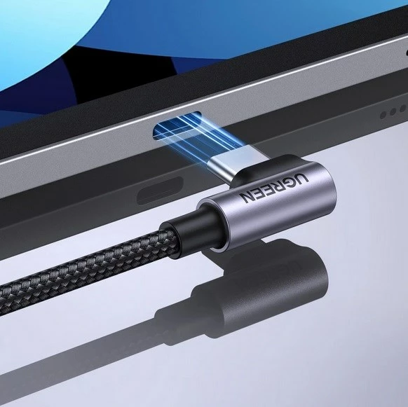 Kabllo USB-C UGREEN 50122B, 0.5m, 60W, Gri