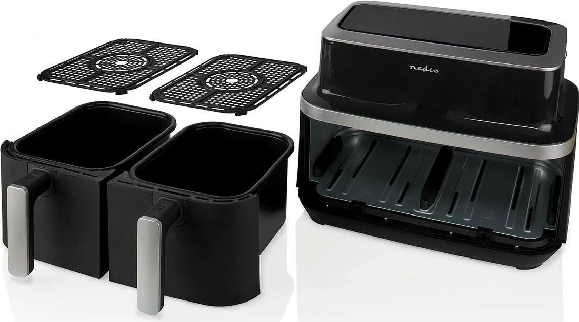 Fryer pa yndyrë Nedis KAAF320, 8L, 2 shporta, e zezë