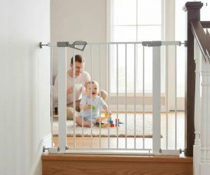 Portë sigurie për shkallë Milly Mally Guardy 104, me zgjatime, e bardhë