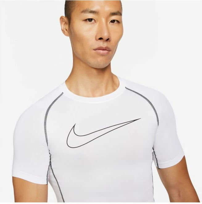 Maicë  për meshkuj Nike Pro Dri-FIT, e bardhë
