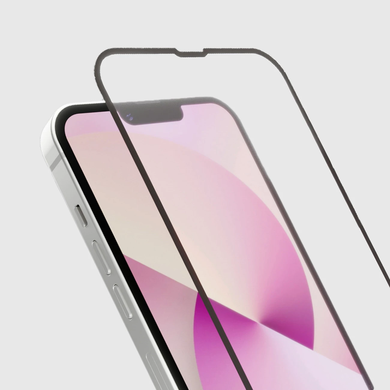 Xham mbrojtës Full Cover i kalitur SBS Full Cover për iPhone 13/13 Pro/14/16e/17e, i zi, me 2 peceta pastrimi