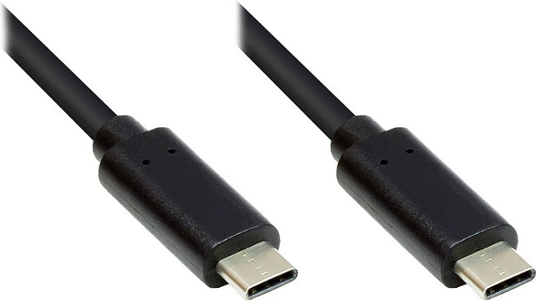 Kabllo USB-C GoodConnections USB 3.1 Gen.1, 2m, e zezë