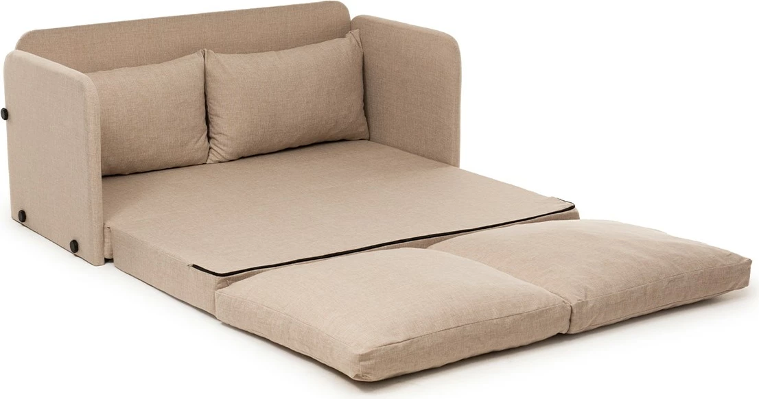Divan-krevat dy ulëse, ngjyrë bezhë, Saga, Atelier del Sofa