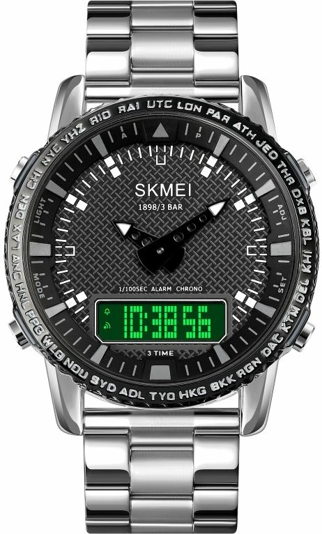 Orë dore për meshkuj Skmei, e zezë