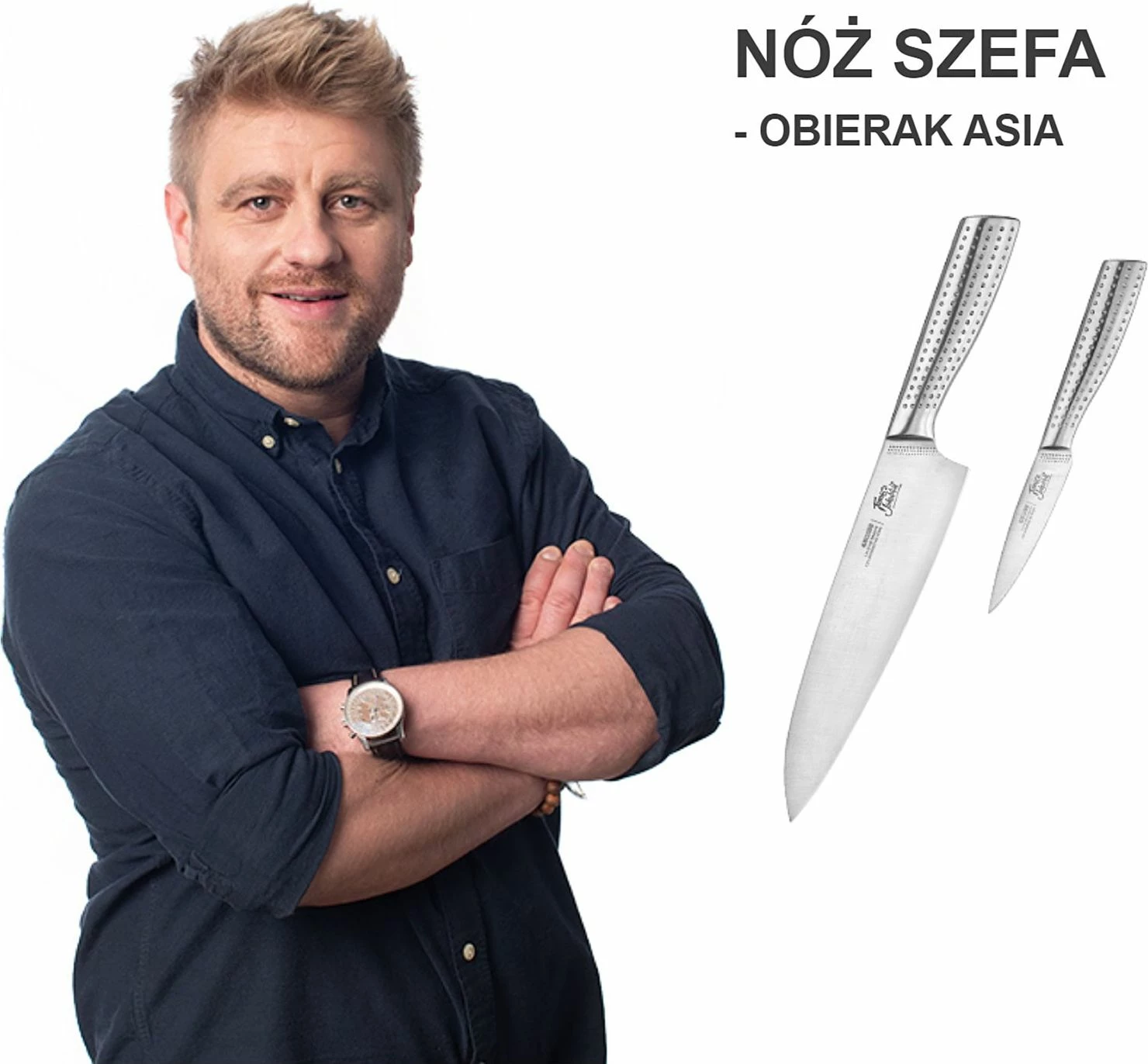 Set thikash kuzhine 4Swiss Tomasz Jakubiak, thikë shefi 200 mm + qërues Asia, 2 copë