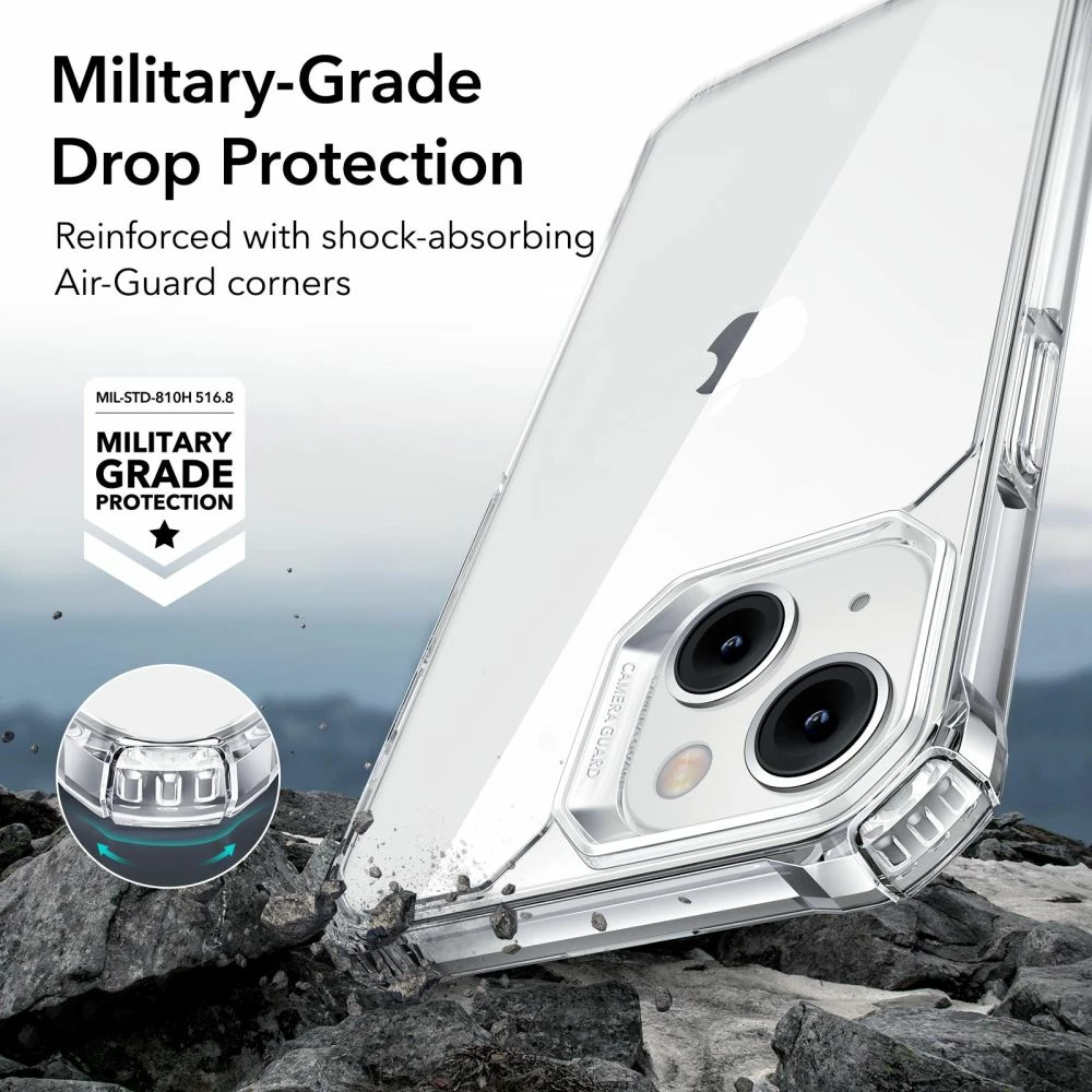 Mbështjellës ESR Air Armor për iPhone 14 Plus, Transparent