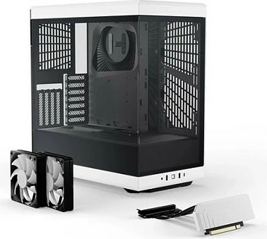 Kasë Kompjuterike HYTE Y40, Midi-Tower, Tempered Glass, Bardhë/Zi
