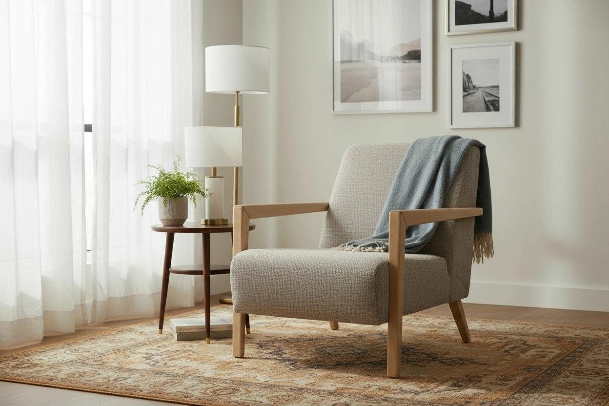 Karrige wing Lyke, kafe, Atelier del Sofa