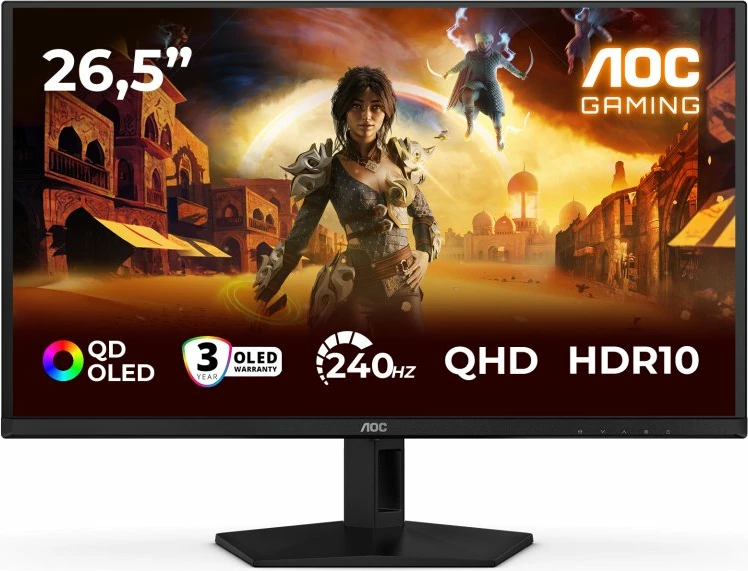 Monitor gaming AOC Q27G41ZDF 26.5\" QD-OLED QHD 240Hz HDR10, zi