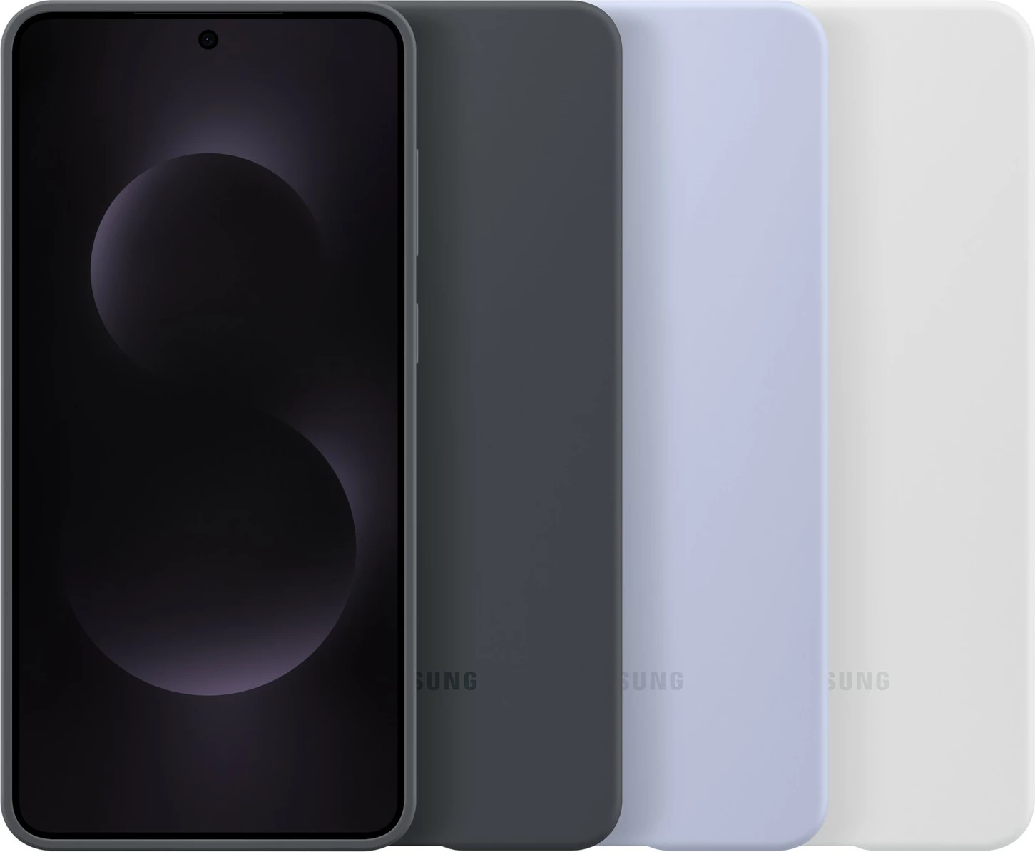 Mbështjellës silikoni Samsung Galaxy S25 Edge, light gray